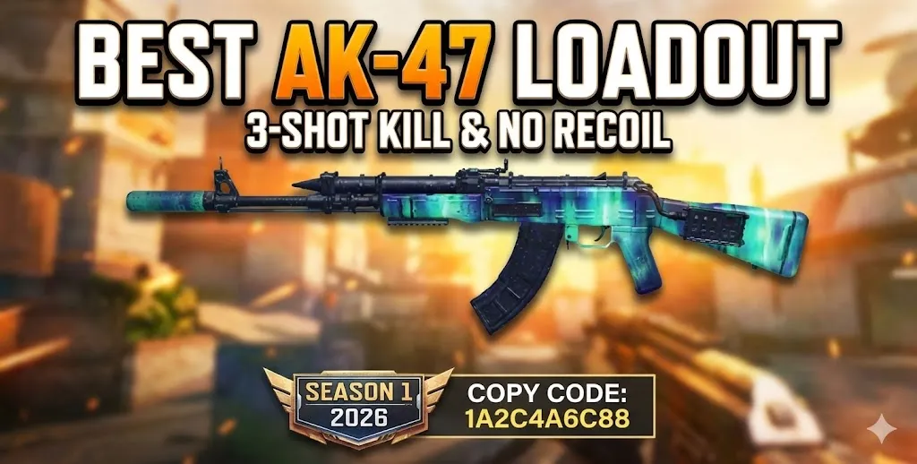 Best AK47 Loadout CODM Season 1 2026 (3-Shot Kill)